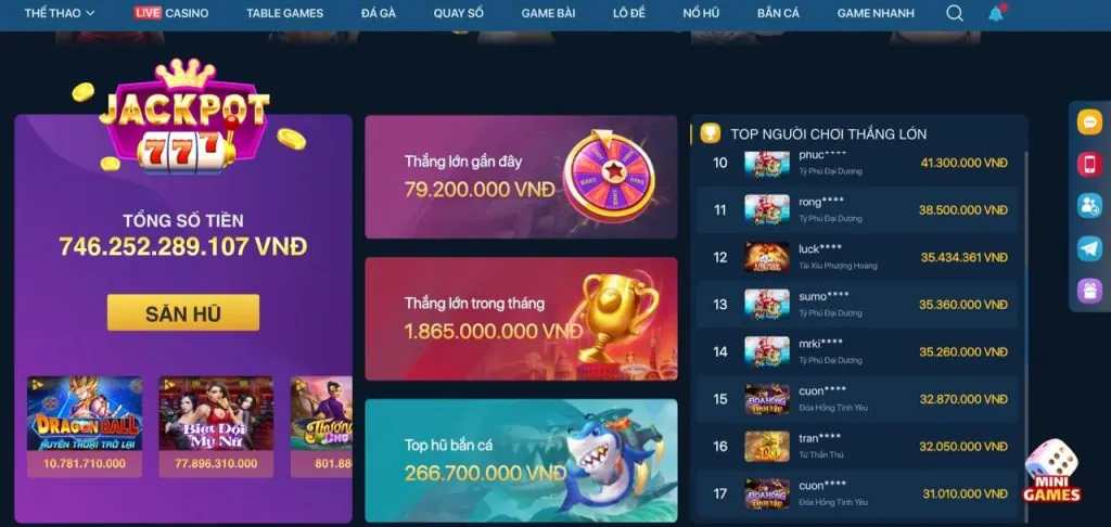 Video slot hiện đại với đồ họa 3D